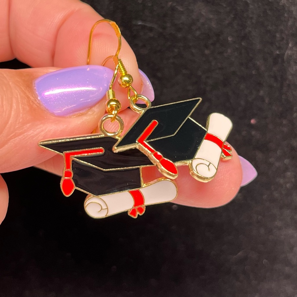 2/20 Gold over Sterling graduation earrings